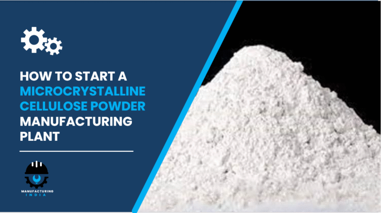 Microcrystalline Cellulose Powder Manufacturing Plant