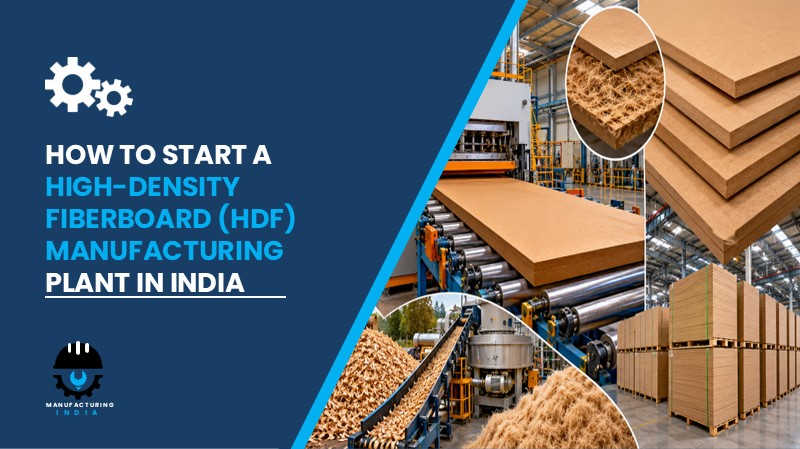 High-Density Fiberboard (HDF) Manufacturing Plant Setup