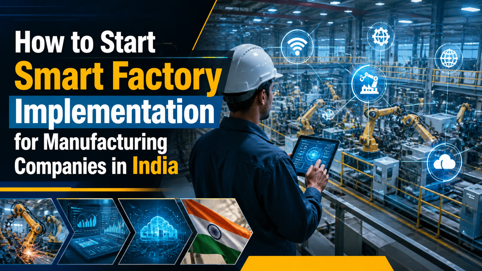 India’s manufacturing sector is undergoing a major transformation driven by Industry 4.0 technologies such as automation, IoT, data analytics, and AI. As companies aim to improve efficiency, reduce operational costs, and stay globally competitive, the adoption of smart factory systems is becoming a strategic priority. However, for many manufacturing companies, the biggest challenge is not whether to adopt smart manufacturing, but how to start. This guide outlines a practical, step-by-step approach to smart factory implementation for Indian manufacturing plants. Consult to the Our Expert: https://www.imarcengineering.com/services/smart-factory-industry-4-integration What is Smart Factory Implementation? A smart factory is a digitally connected manufacturing environment where machines, systems, and processes communicate with each other in real time. It leverages IIoT integration services in manufacturing, automation, and data-driven systems to optimize production and decision-making. Smart factory implementation involves integrating: Industrial automation systems Real-time monitoring tools Data analytics platforms Connected machines and sensors Digital production workflows This transformation is often supported by Industry 4.0 consulting services in India and digital factory transformation services. Step 1: Define Business Objectives and ROI Expectations Before starting implementation, companies must clearly define their goals. Smart factory transformation is not just a technology upgrade—it is a strategic business decision that should align with overall operational and financial objectives. Without a clear direction, companies often invest in advanced tools but fail to achieve meaningful outcomes. Manufacturers should identify specific problem areas such as inefficiencies, downtime, or quality issues, and then map how digital transformation can solve them. Establishing measurable KPIs at this stage ensures that every investment contributes directly to business growth and performance improvement. Common objectives include: Increasing production efficiency Reducing machine downtime Improving product quality Enhancing operational visibility Lowering energy consumption Each smart factory initiative should be aligned with measurable ROI. Without clear objectives, technology investments may not deliver expected outcomes and may instead increase operational complexity. Step 2: Conduct Factory Readiness Assessment A detailed assessment of the existing plant setup is critical. This step helps manufacturers understand their current capabilities and identify gaps that need to be addressed before implementing advanced solutions. Many Indian factories operate with a mix of legacy systems and semi-automated processes, so evaluating compatibility and scalability is essential. A structured readiness assessment provides clarity on what can be upgraded, what needs replacement, and how digital systems can be integrated with minimal disruption. It also ensures that investments are prioritized based on impact rather than assumptions. Key evaluation areas: Current automation level Machine condition and compatibility Production bottlenecks Data collection systems IT infrastructure and connectivity Workforce skill level This assessment helps identify gaps and determines where smart factory implementation services can create maximum impact while minimizing risk and cost. Step 3: Develop a Smart Factory Roadmap Based on the assessment, companies should create a structured implementation roadmap that outlines how the transformation will be executed over time. A well-defined roadmap ensures that all stakeholders are aligned and that the implementation progresses in a controlled and measurable manner. Rather than attempting a full-scale transformation at once, a phased roadmap allows manufacturers to focus on high-impact areas first, validate results, and then expand gradually. This approach reduces financial risk and operational disruption. The roadmap should include: Phase-wise implementation plan Technology selection Budget allocation Timeline and milestones KPIs and success metrics A phased approach reduces risk and ensures smooth adoption. Many manufacturers begin with a pilot project before scaling across the plant. Step 4: Build IIoT and Data Infrastructure Data is the backbone of any smart factory. Without reliable, real-time data, advanced technologies like automation and analytics cannot function effectively. Building a strong digital infrastructure enables seamless communication between machines, systems, and decision-makers. Manufacturers need to ensure that their plant is equipped with the right sensors, connectivity, and data platforms to capture and process information continuously. This allows for real-time monitoring, predictive insights, and faster decision-making. To enable real-time monitoring and control, companies must invest in: Sensors and smart devices PLCs and control systems Industrial communication networks Data acquisition systems Cloud or on-premise platforms This is where IIoT integration services in manufacturing play a crucial role in connecting machines and systems into a unified network, enabling a truly data-driven production environment. Step 5: Implement Industrial Automation Automation should be introduced strategically, focusing on areas that deliver the highest return on investment. Instead of automating everything at once, manufacturers should prioritize processes that are repetitive, error-prone, or time-intensive. By automating these areas, companies can significantly improve operational efficiency, reduce dependency on manual labor, and enhance process consistency. Automation also helps standardize operations, making it easier to scale production. Typical areas include: Repetitive manual processes Quality inspection systems Material handling operations Production tracking and reporting With the help of industrial automation and digital transformation services, companies can improve accuracy, reduce human error, and enhance overall productivity. Step 6: Integrate Production, Maintenance, and Quality Systems A key feature of a smart factory is system integration. In traditional manufacturing setups, departments often operate independently, leading to delays in communication and inefficiencies in problem-solving. By integrating production, maintenance, and quality systems, manufacturers can create a unified digital ecosystem where data flows seamlessly across departments. This enables faster decision-making, better coordination, and improved operational efficiency. Instead of working in silos, departments should be connected through digital platforms: Production systems linked with real-time dashboards Maintenance systems enabled with predictive analytics Quality systems integrated with defect tracking This integration improves decision-making and reduces response time to operational issues, ultimately leading to higher productivity and reduced losses. Step 7: Partner with Industry 4.0 Experts Smart factory implementation requires technical expertise, industry knowledge, and a clear understanding of business processes. Most manufacturing companies benefit from working with experienced partners who can guide them through the transformation journey. Choosing the right partner ensures that the implementation is aligned with industry best practices and tailored to the company’s specific needs. It also reduces the risk of costly errors and delays. Companies should collaborate with providers offering: Industry 4.0 consulting services in India Smart manufacturing solutions and consulting End-to-end implementation support The right partner ensures proper planning, seamless execution, and long-term scalability of the smart factory ecosystem. Step 8: Workforce Training and Change Management Technology alone cannot drive transformation—people play a critical role in the success of a smart factory. Employees must be trained not only to use new systems but also to understand how digital tools improve their daily operations. A structured training program helps build confidence among employees and ensures smooth adoption of new technologies. It also reduces resistance to change, which is one of the most common challenges in digital transformation projects. Training programs should focus on: System usage and dashboards Data interpretation Automation workflows Maintenance and troubleshooting Change management is essential to ensure a smooth transition from traditional processes to digital systems and to maximize the value of technology investments. Step 9: Start with a Pilot Project Instead of full-scale deployment, companies should begin with a pilot project. This allows them to test technologies, validate assumptions, and measure performance improvements in a controlled environment. A pilot project provides valuable insights into system performance, integration challenges, and workforce adaptation. It also helps refine the implementation strategy before scaling across the plant. Benefits of pilot implementation: Lower risk Faster learning Measurable results Easier scalability A successful pilot creates a strong foundation for plant-wide transformation and builds confidence among stakeholders. Step 10: Monitor Performance and Scale Implementation Continuous monitoring is essential to evaluate the success of smart factory initiatives. Manufacturers must track performance metrics to ensure that the implemented solutions are delivering the expected results. By analyzing data and performance trends, companies can identify areas for further improvement and optimize their processes continuously. This ongoing evaluation is key to achieving long-term success. Key performance indicators (KPIs): Overall Equipment Effectiveness (OEE) Downtime reduction Production output Quality improvement Energy efficiency Based on results, companies can gradually scale the implementation across multiple lines or facilities, ensuring sustainable and controlled growth. Conclusion Smart factory implementation is no longer optional for manufacturing companies in India aiming for long-term growth and competitiveness. It is a strategic transformation that enables businesses to improve efficiency, enhance visibility, and respond quickly to market demands. By following a structured, step-by-step approach, manufacturers can successfully transition from traditional systems to digitally connected, intelligent factories without unnecessary risk or disruption. Contact IMARC Engineering Phone: +91-120-433-0800 Email: sales@imarcengineering.com India: C-130, Sector 2, Noida, Uttar Pradesh 201301 How to Start Smart Factory Implementation for Manufacturing Companies in India