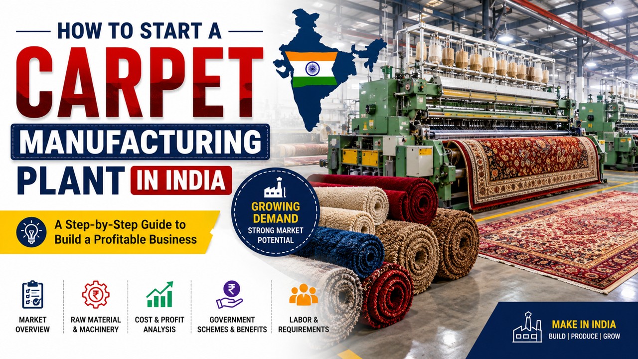 Carpet Manufacturing Plant Setup in India