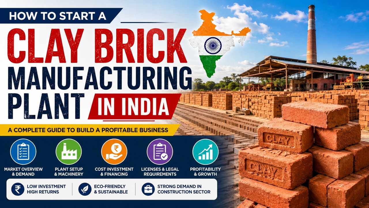 Clay Brick Manufacturing Plant Setup in India