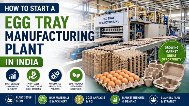 Egg Tray Manufacturing Plant Setup in India