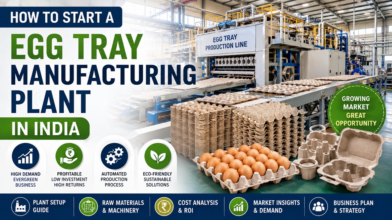 Egg Tray Manufacturing Plant Setup in India