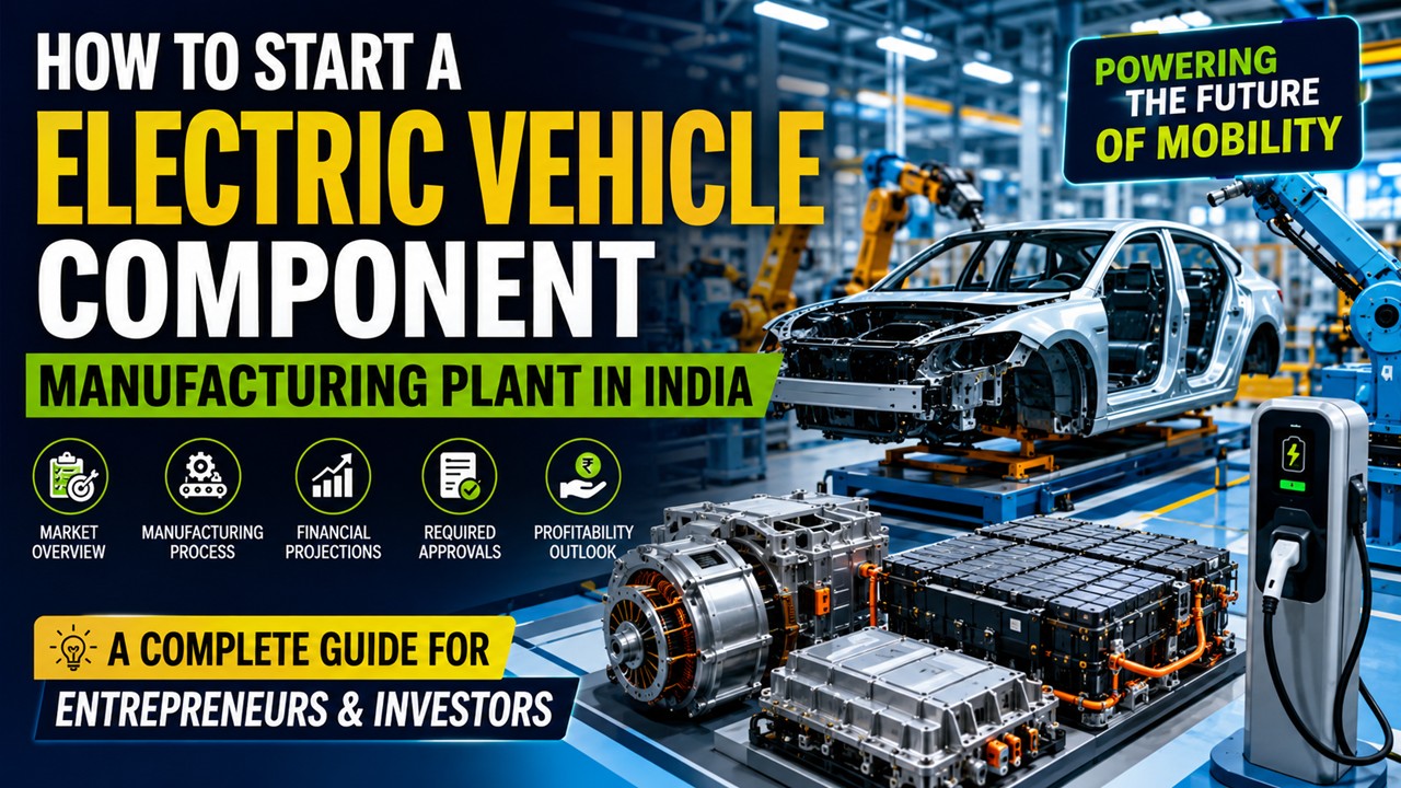 Electric Vehicle Component Manufacturing Plant Setup in India