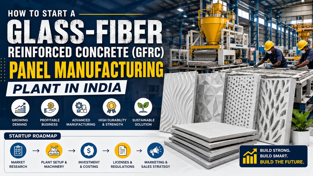 Glass-Fiber Reinforced Concrete Panel Manufacturing Plant Setup in India