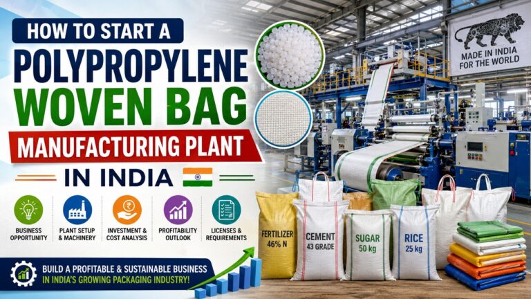 Polypropylene Woven Bag Manufacturing Plant Setup in India