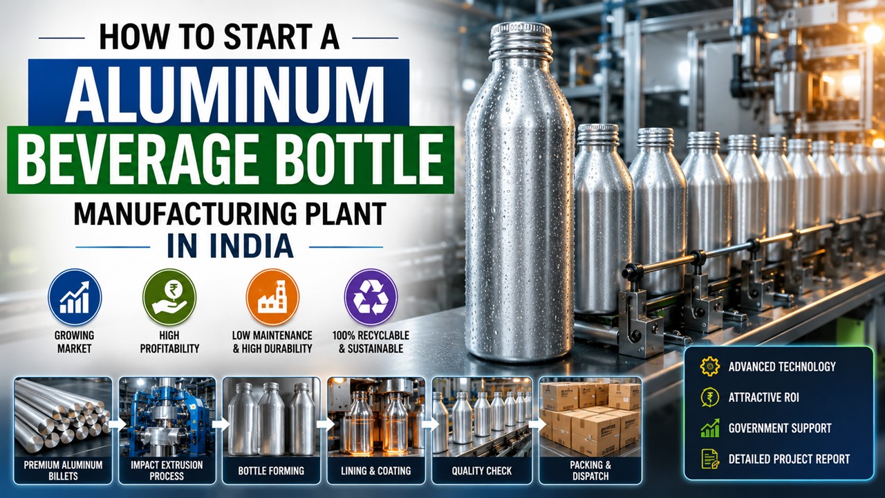 Aluminum Beverage Bottle Manufacturing Plant in India