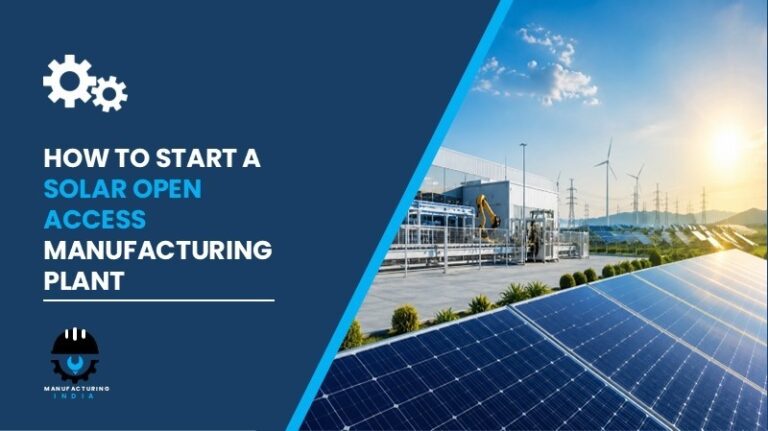 solar open access manufacturing plant