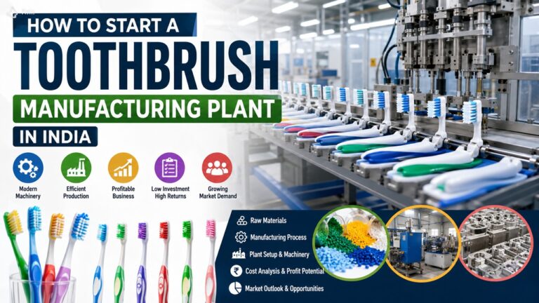 Toothbrush Manufacturing Plant Setup in India