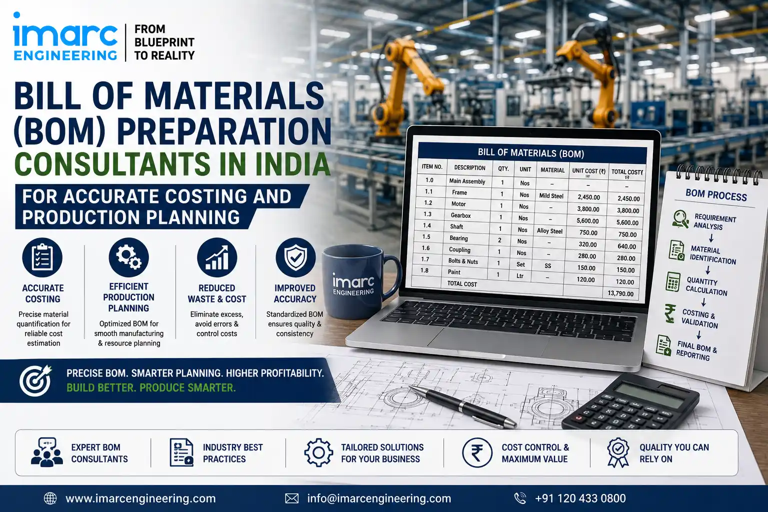 Bill of Materials (BOM) Preparation Consultants in India for Accurate Costing and Production Planning