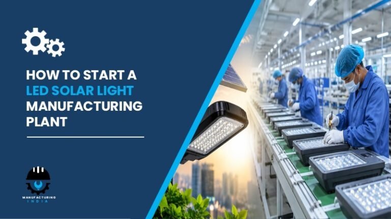led solar light manufacturing plant setup