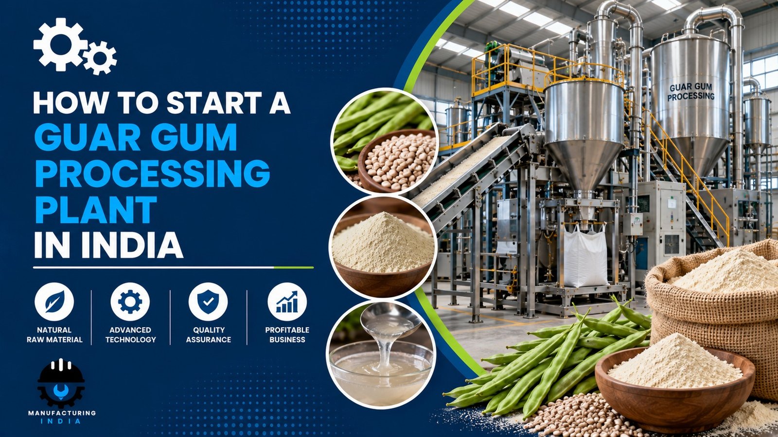 Guar Gum Processing Plant Setup