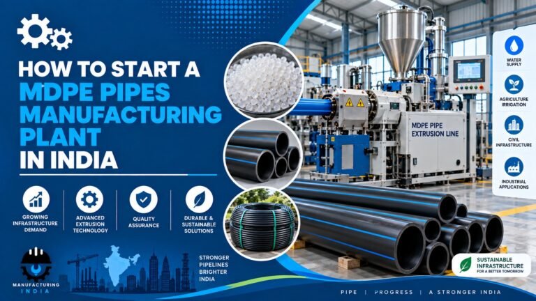 MDPE Pipes Manufacturing Plant Setup