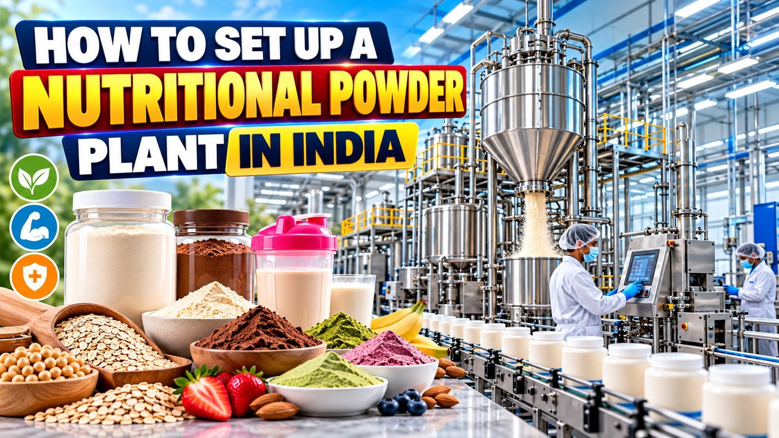Nutritional Powder Manufacturing Plant Setup