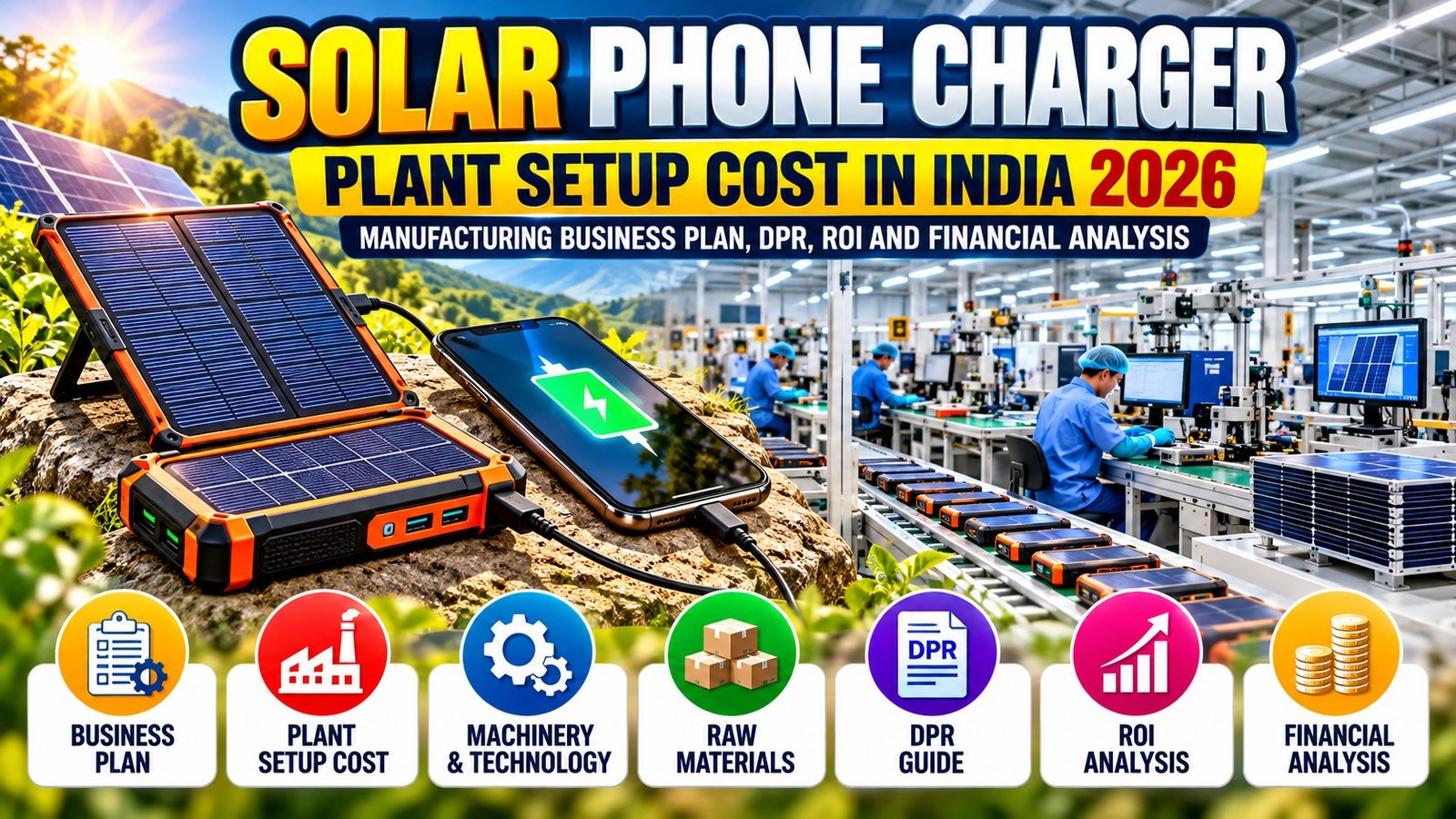 Solar Phone Charger Manufacturing Plant Setup
