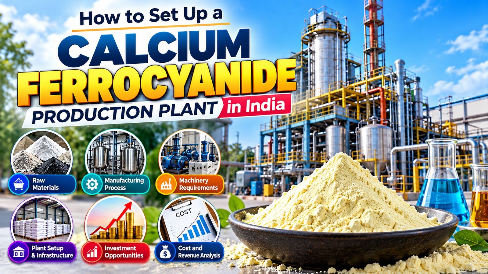Calcium Ferrocyanide Production Plant Setup