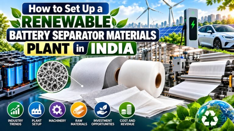 Renewable Battery Separator Materials Manufacturing Plant Setup India